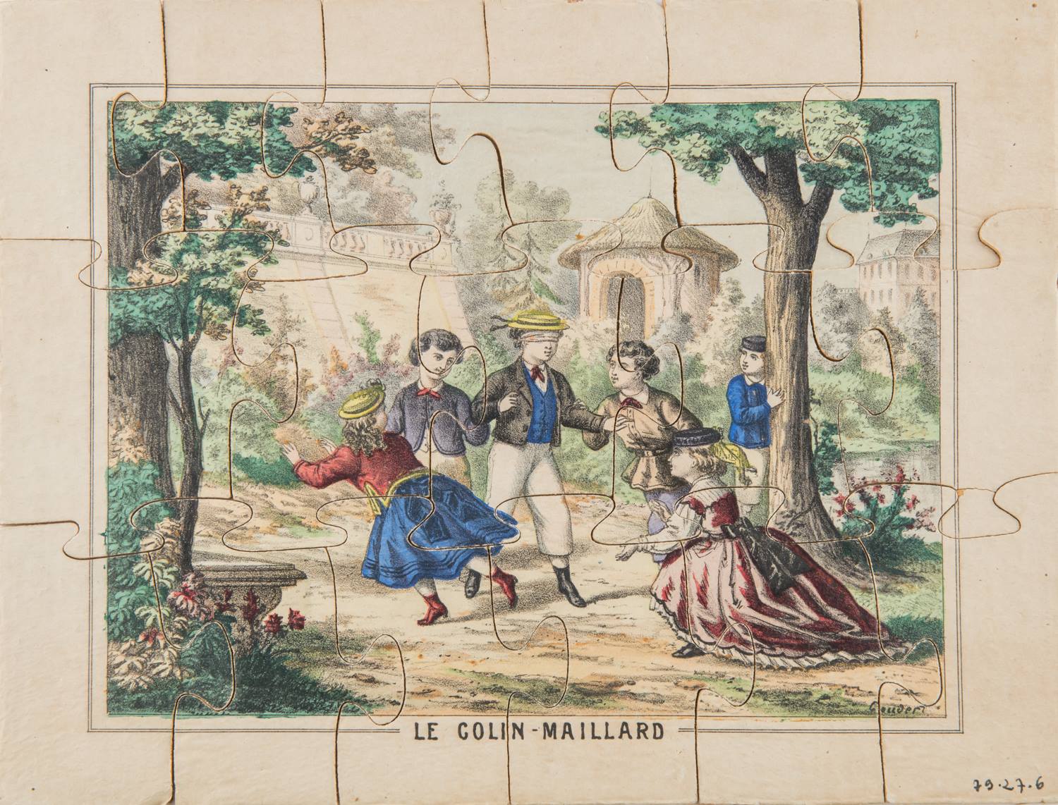 Le Collin-Maillard ; Les plaisirs de l'Hiver ; Course de Vélocipède_1