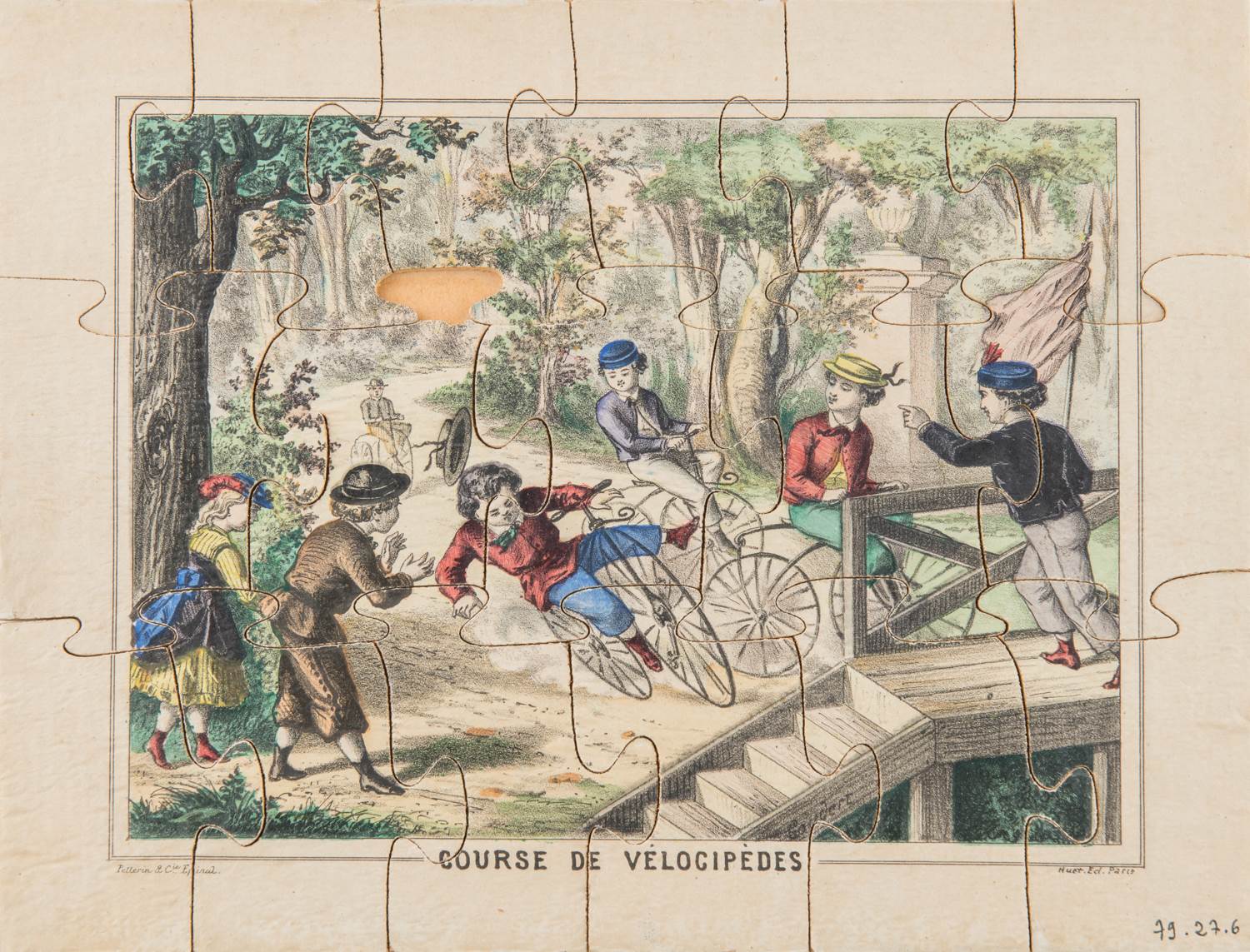 Le Collin-Maillard ; Les plaisirs de l'Hiver ; Course de Vélocipède_0