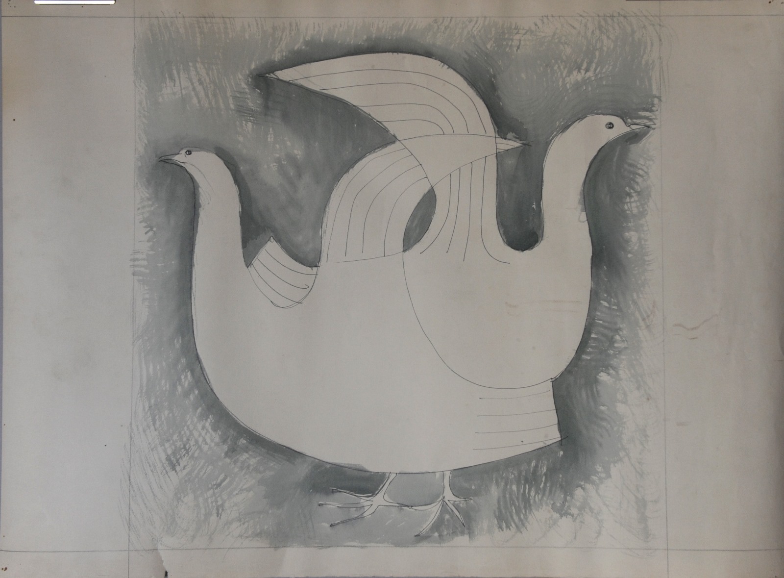 [Double oiseau ], Robert Lesbounit, 2e moitié 20e siècle
