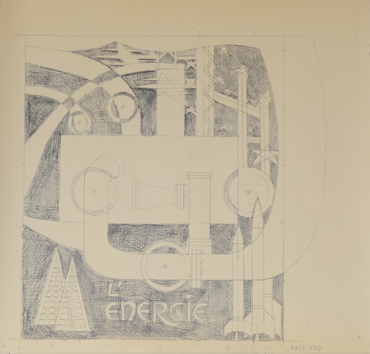 L'energie- face Sud, Robert Lesbounit, 1964