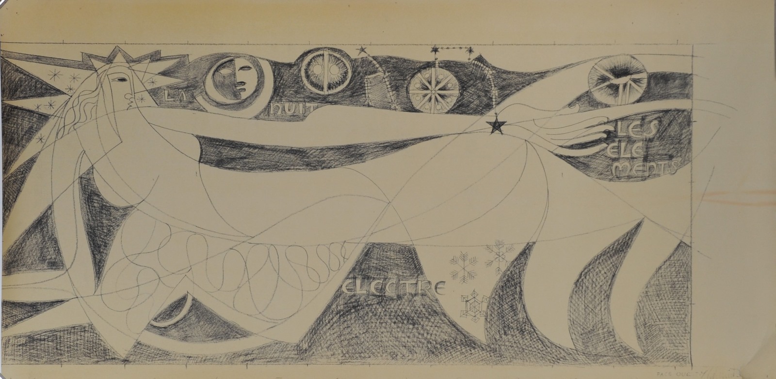 La nuit les éléments Electre, Robert Lesbounit, 1964
