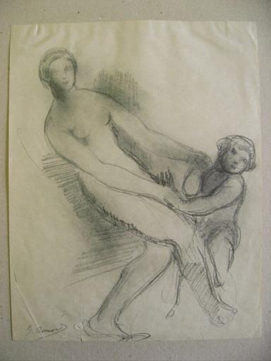 Femme dansant, avec un enfant_0