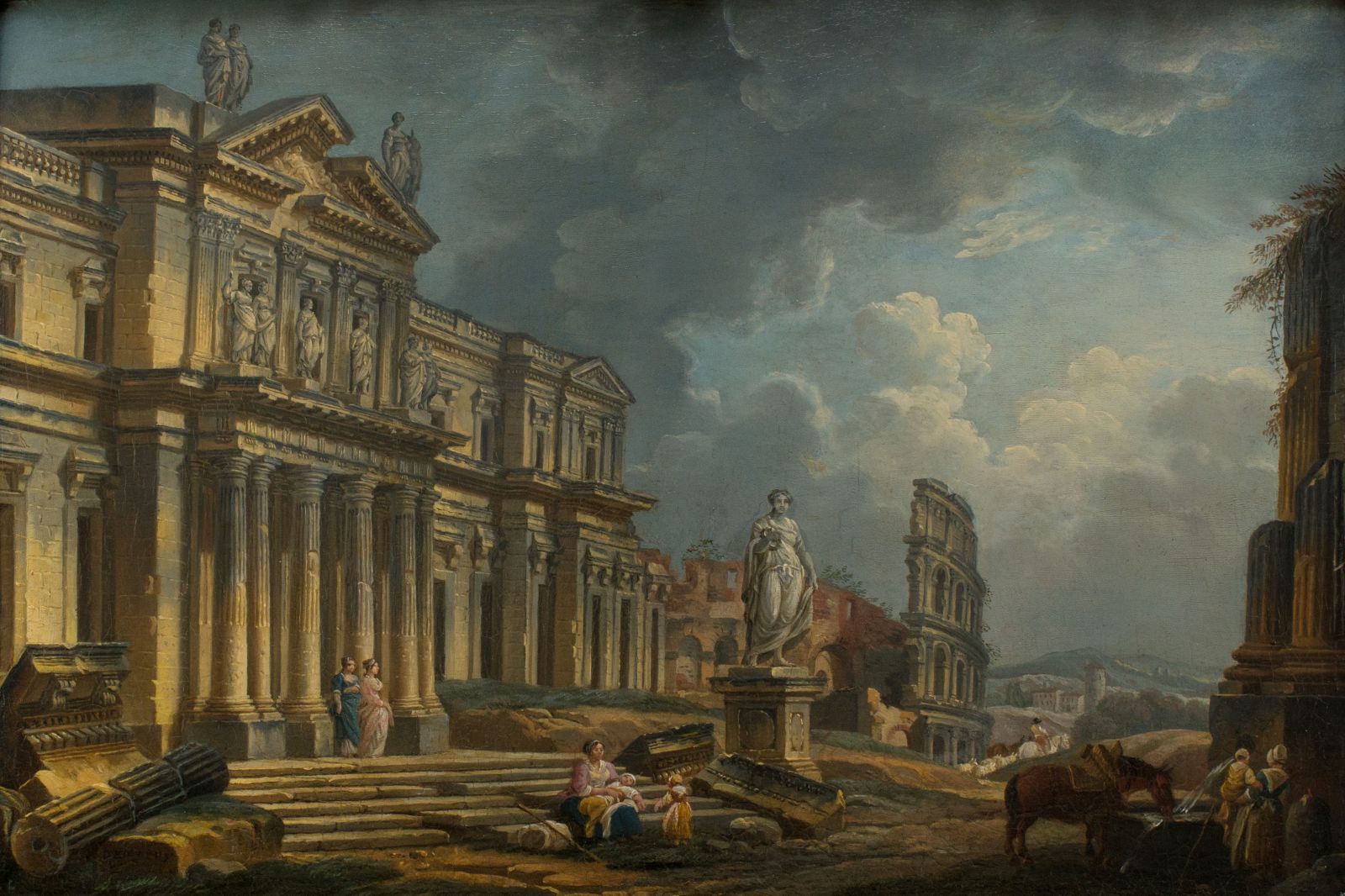 Caprice architectural avec le château de Clagny à Versailles_0