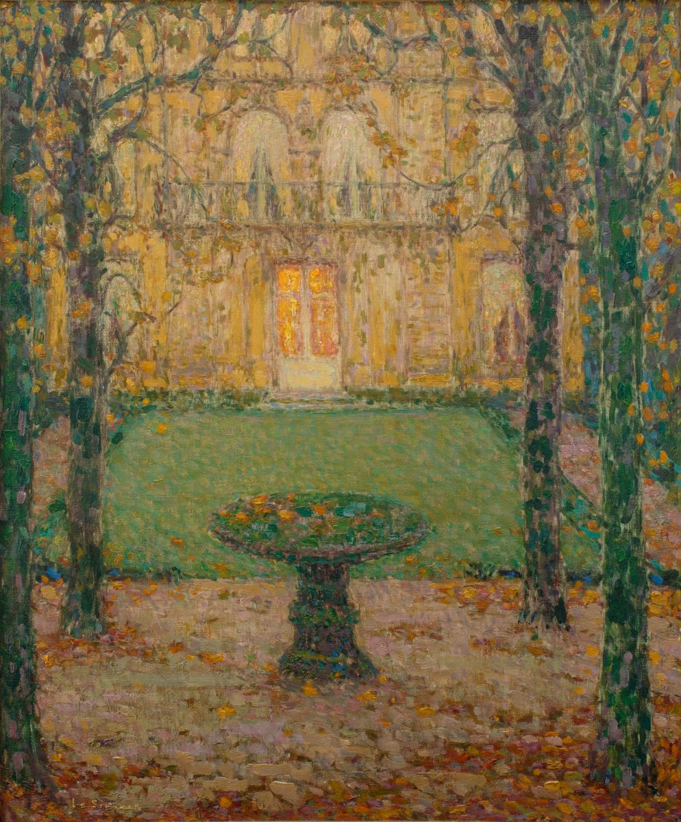 Versailles, le musée Lambinet ; Musée Lambinet, la façade sur le jardin (titre ancien) ; Le musée Lambinet, la façade sur le jardin par un crépuscule d'automne (titre ancien)_0