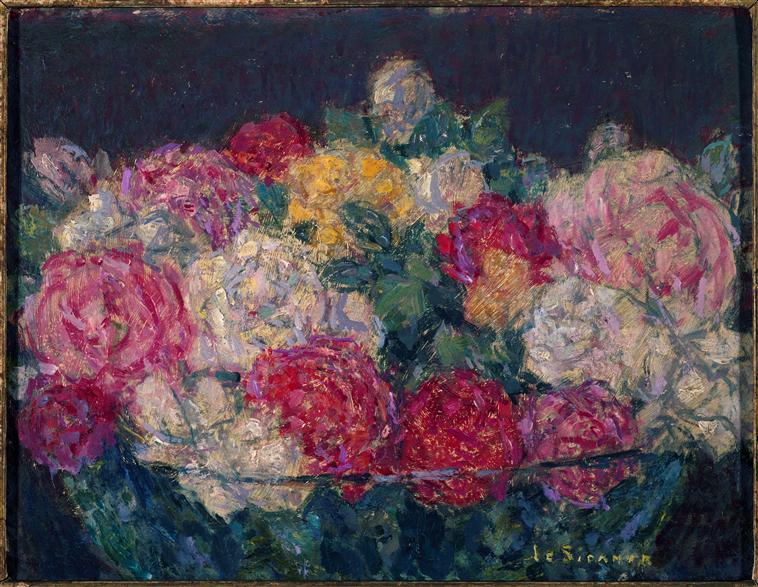 Bouquet de roses, Henri Le Sidaner, 1934