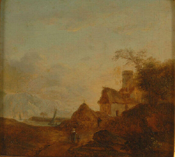 Paysage avec voiliers dans le lointain, Гиллис Ромбаутс