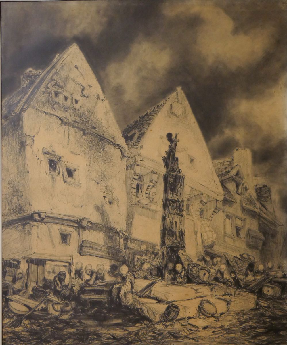 Marché ; Fribourg en Suisse. Bords de la Sarine (titre ancien)_0