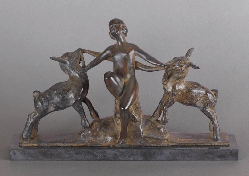 Jeune fille aux chevreaux, Maurice Prost, 1932