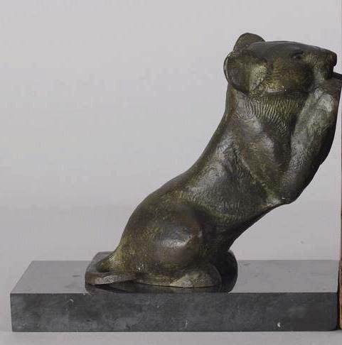 Lionceau, serre-livres, Maurice Prost, 1940