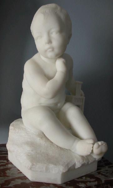 L'enfant à la cage, Jean-Baptiste Pigalle, 4e quart 18e siècle, 1er quart 19e siècle