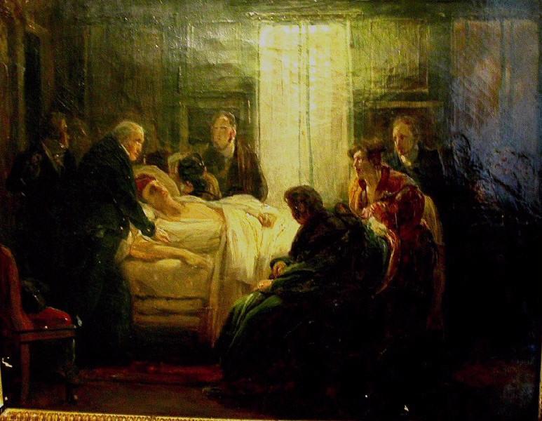 Les derniers moments de Talma, Joseph Nicolas Robert-Fleury, 1826