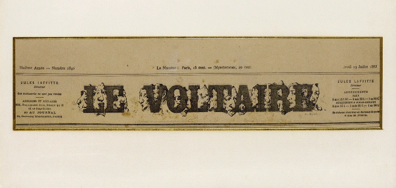 Macédoine de têtes ; Journal Le Voltaire, Théodule Ribot, 1883