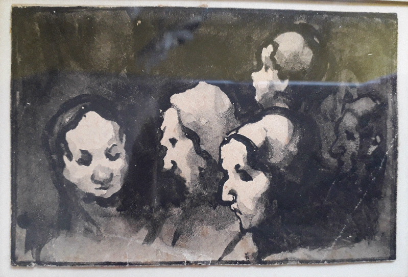 Cinq têtes de femmes, Théodule Ribot