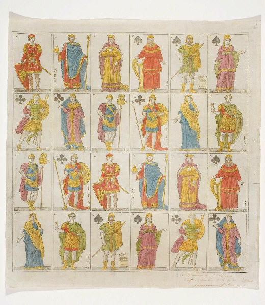 PLANCHE DU JEU DE DAVID (titre d'usage), David, 1810