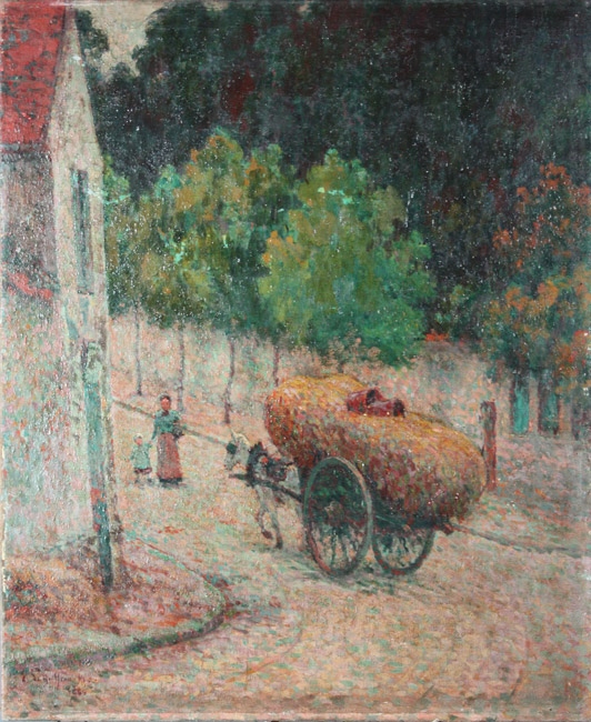 Le chariot à foin à Meudon, Émile Schuffenecker, 1886