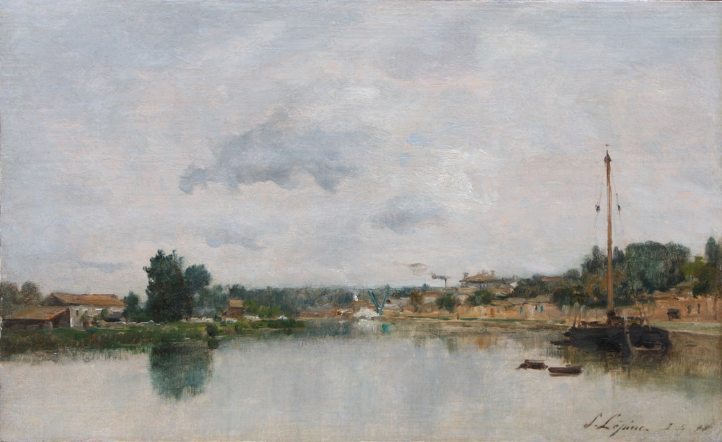 Bords de Seine en aval de Paris, Stanislas Lépine, 1878