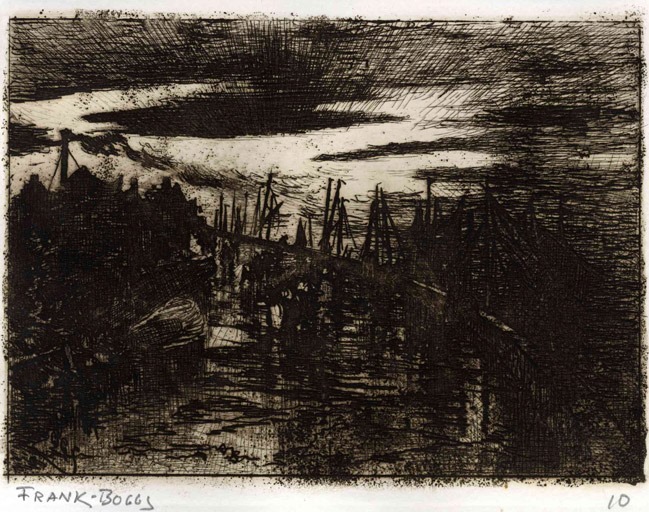 Quai de Saint-Servan, Frank Myers Boggs, 1906 vers