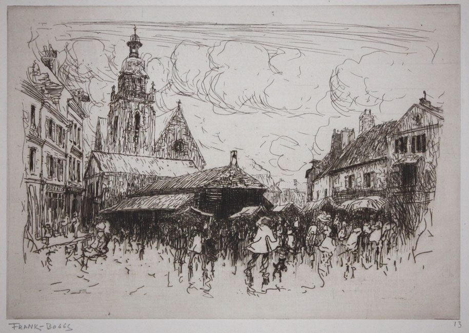 Marché couvert de Limours, Frank Myers Boggs, 1906 vers