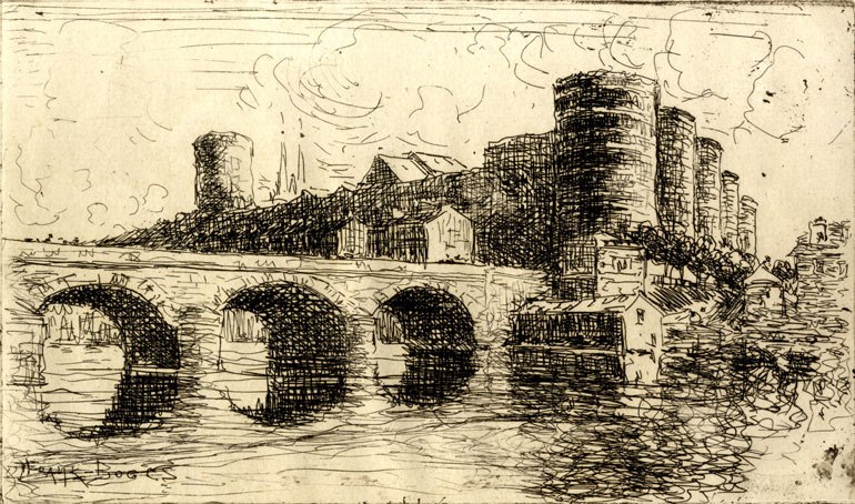 Château d'Angers, Frank Myers Boggs, 1906 vers