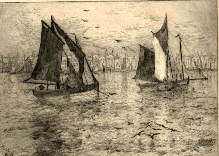 Petits voiliers, Frank Myers Boggs, 1er quart 20e siècle, 4e quart 19e siècle
