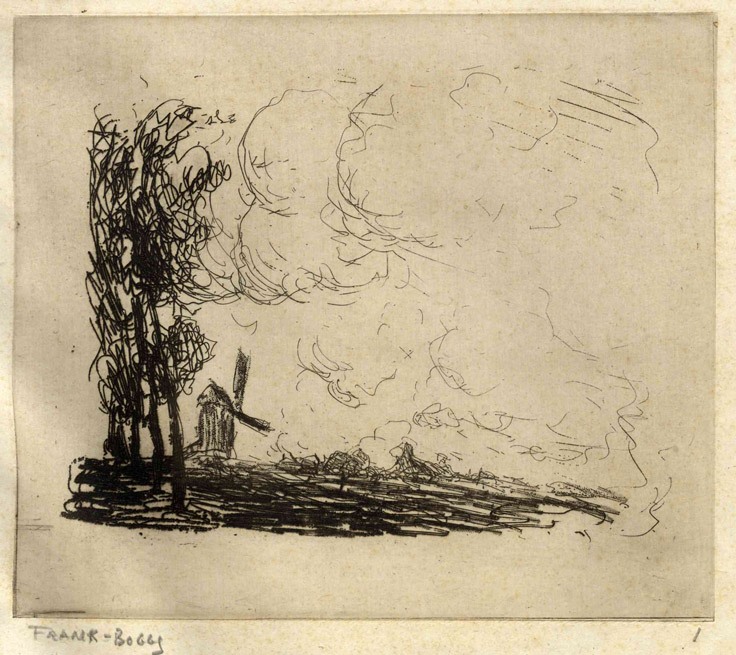 Paysage hollandais, Frank Myers Boggs, 4e quart 19e siècle, 1er quart 20e siècle
