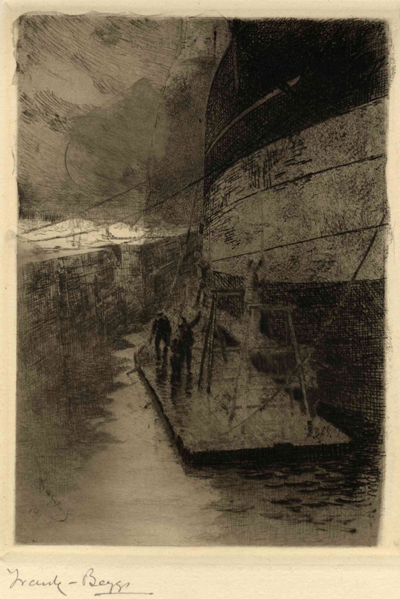 Toilette d'un transatlantique, Frank Myers Boggs, 1er quart 20e siècle