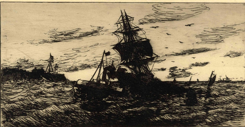 Marine, Le Havre, Frank Myers Boggs, 4e quart 19e siècle, 1er quart 20e siècle