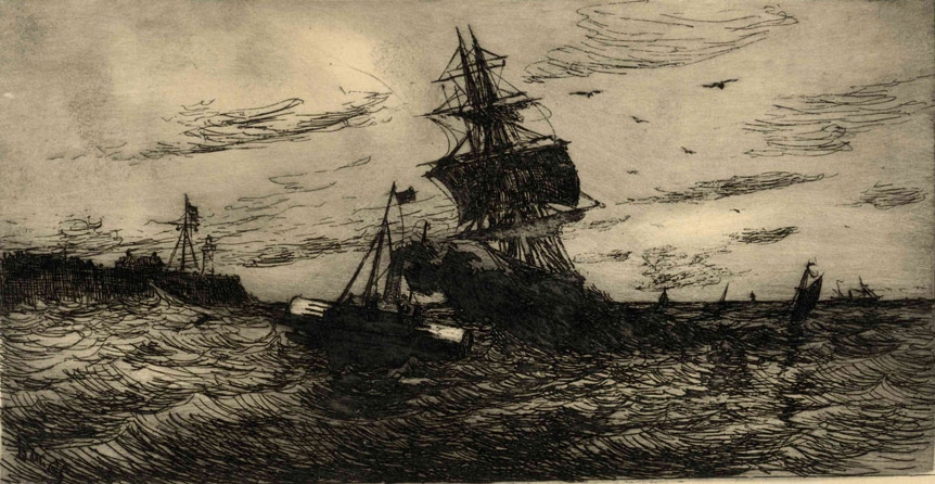 Marine, Le Havre, Frank Myers Boggs, 4e quart 19e siècle, 1er quart 20e siècle