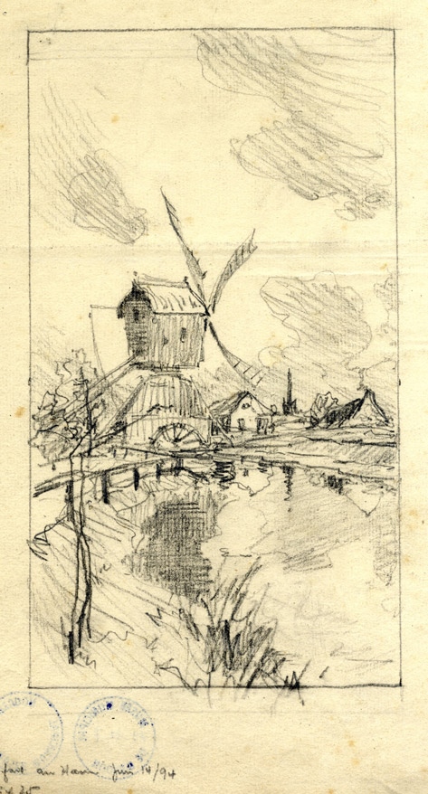 Moulin de Zandam, Frank Myers Boggs, 1894