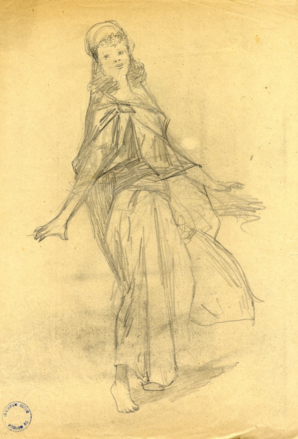 Femme d'Alger, danseuse, Frank Myers Boggs, 4e quart 19e siècle