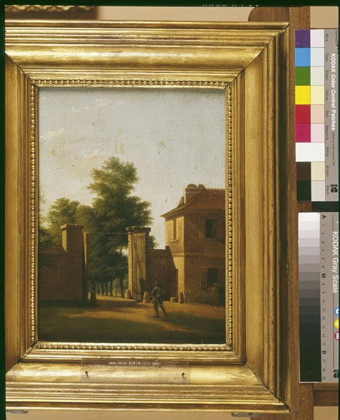 Entrée du Parc de St Cloud (Titre forgé), Bertin Jean-Victor, 1802 (Vers)