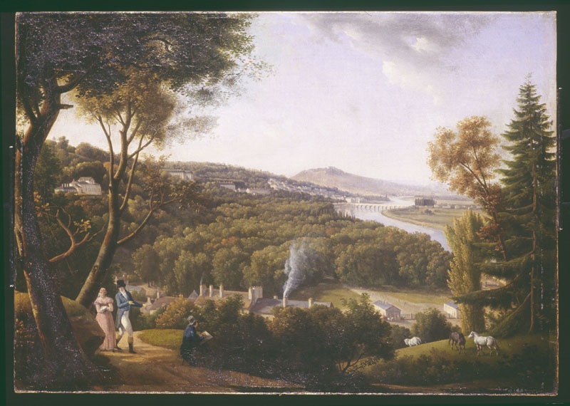 St Cloud et la Seine vus de la hauteur de Brimborion à Sèvres, Alexandre Hyacinthe Dunouy, 19e siècle