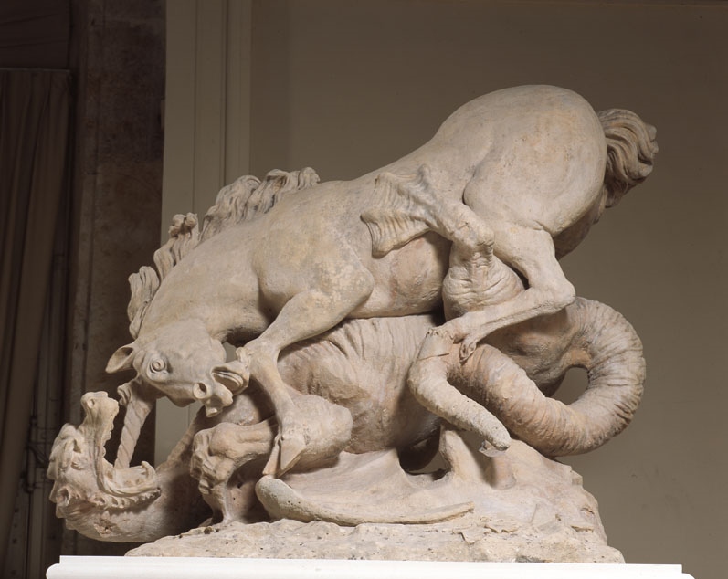 La licorne combattant le dragon, Jean-Baptiste Théodon, 2e moitié 17e siècle