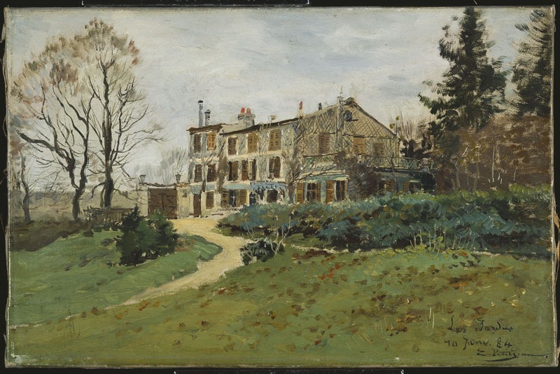 Les Jardies, maison de Gambetta à Sèvres, Edmond Marie Petitjean, 1884