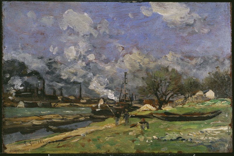La Seine à Conflans-Charenton, Jean-Baptiste-Antoine Guillemet, 1892 (Vers)