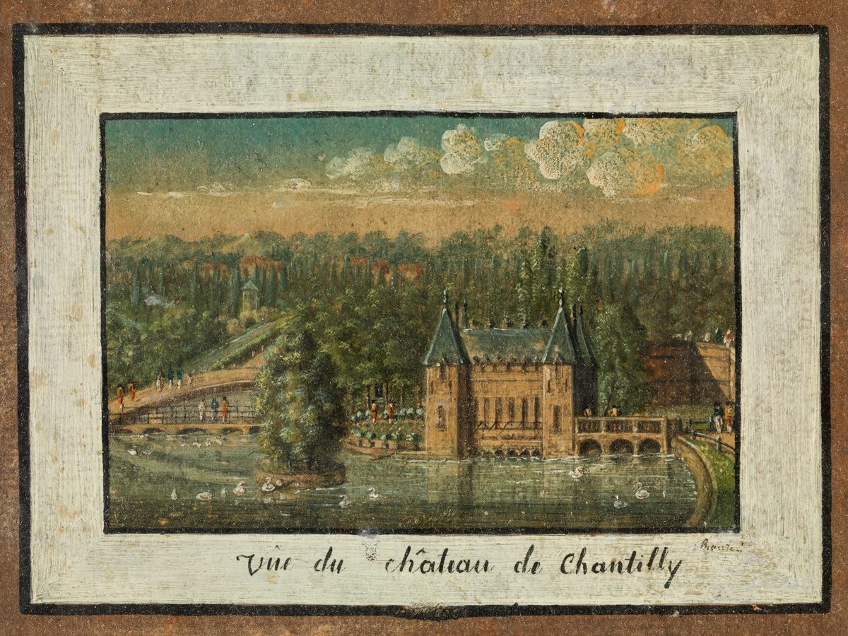 Vue du château de Chantilly, Jacques-Antoine Beaufort, 18e siècle