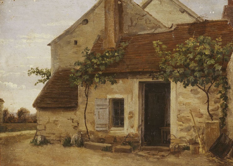 Auberge du Caniche à Marlotte, Charles Mercier, 1852