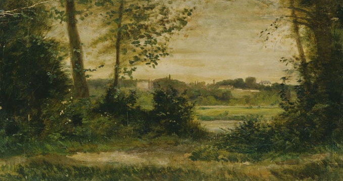 La Varenne : le jardin, Charles Mercier, 1873