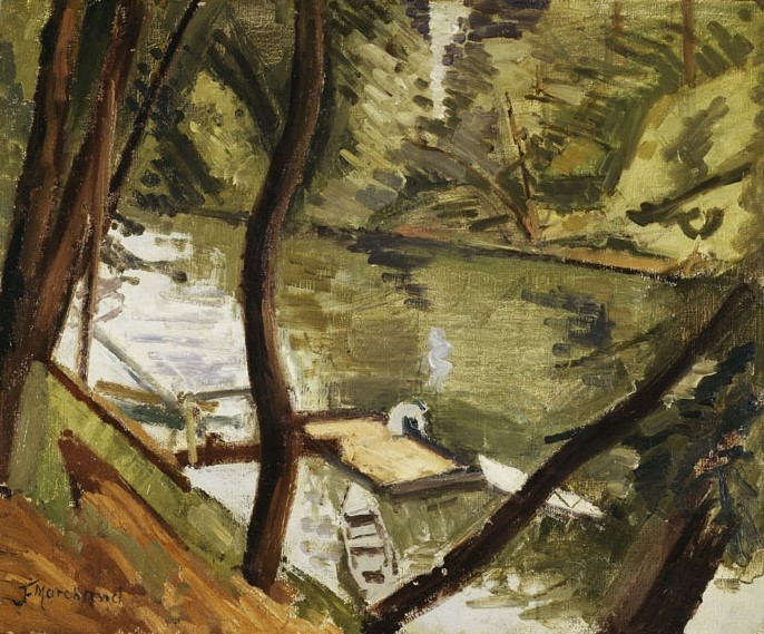 Au bord de la Marne (Titre forgé), Жан Маршан, 1928