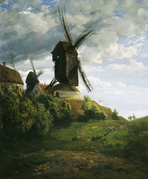 Les moulins de Montrouge, Léon-Auguste Mellé, 19e siècle
