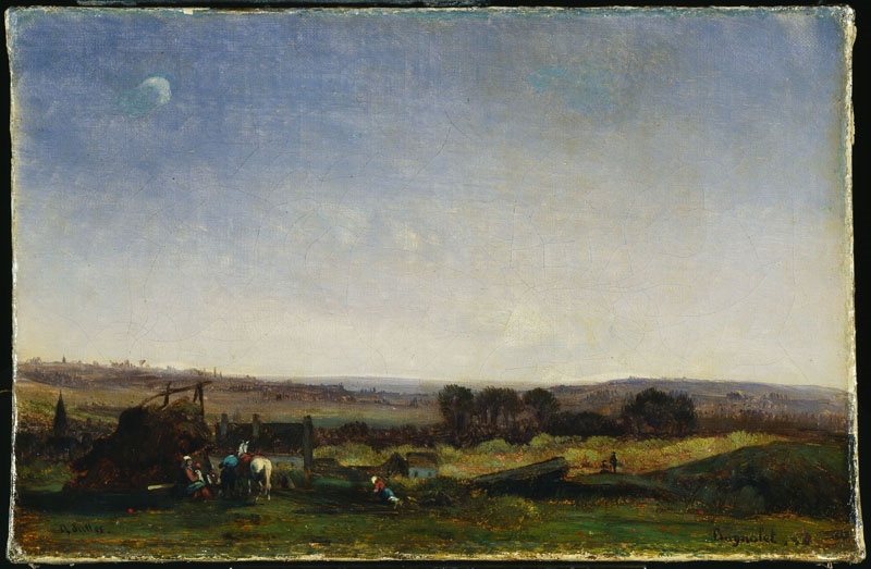 Vue de Bagnolet, David Sutter, 1850 (Vers)