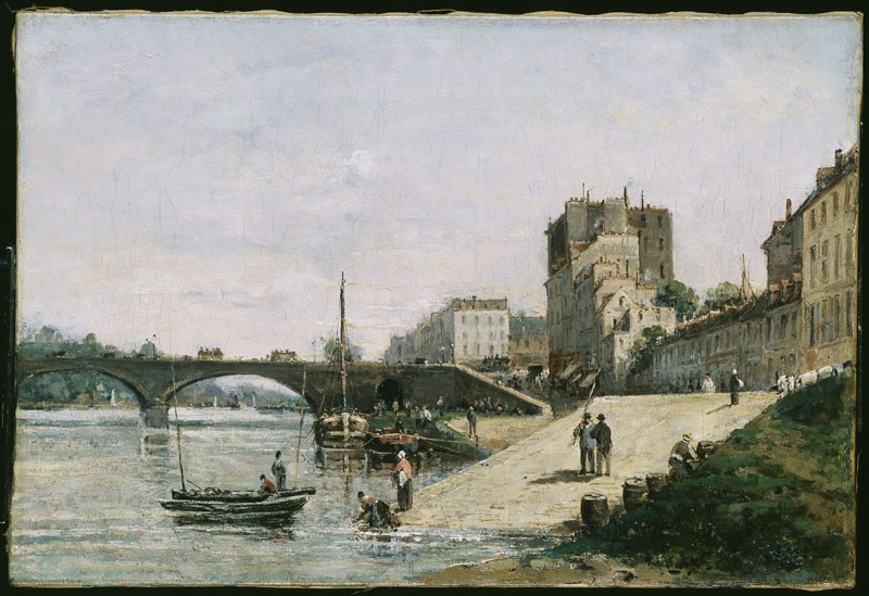 La Seine et le Pont de Courbevoie (Pont de Neuilly ?)_0