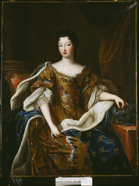 Portrait de Françoise-Marie de Bourbon, dite Mademoiselle de Blois, légitimée de France, duchesse de Chartres, puis d'Orléans, Pierre Gobert, 1700 (Vers)