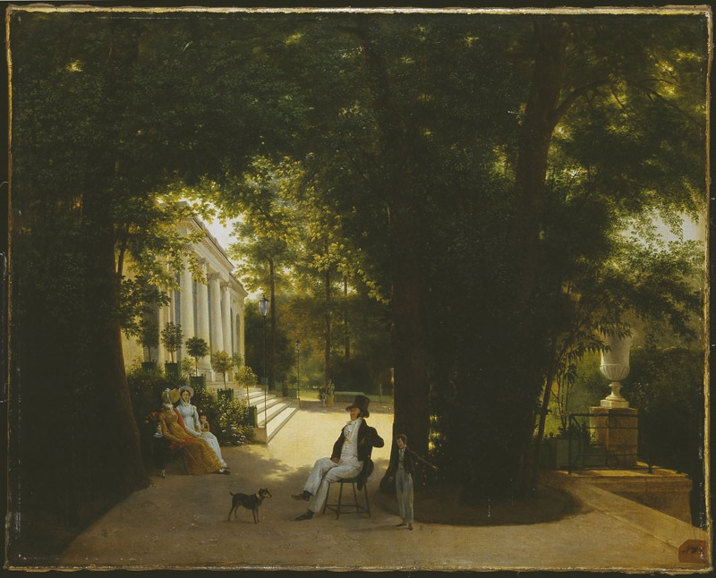 Louis-Philippe d'Orléans et sa famille au château de Neuilly en 1822, Guillaume Frédéric Ronmy, 1822