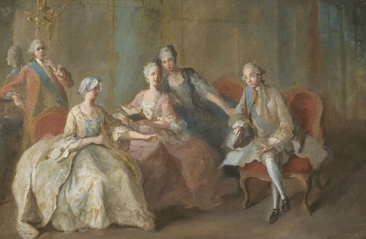 Portrait de la famille du duc de Penthièvre, Jean-Baptiste Charpentier, 2e moitié 18e siècle