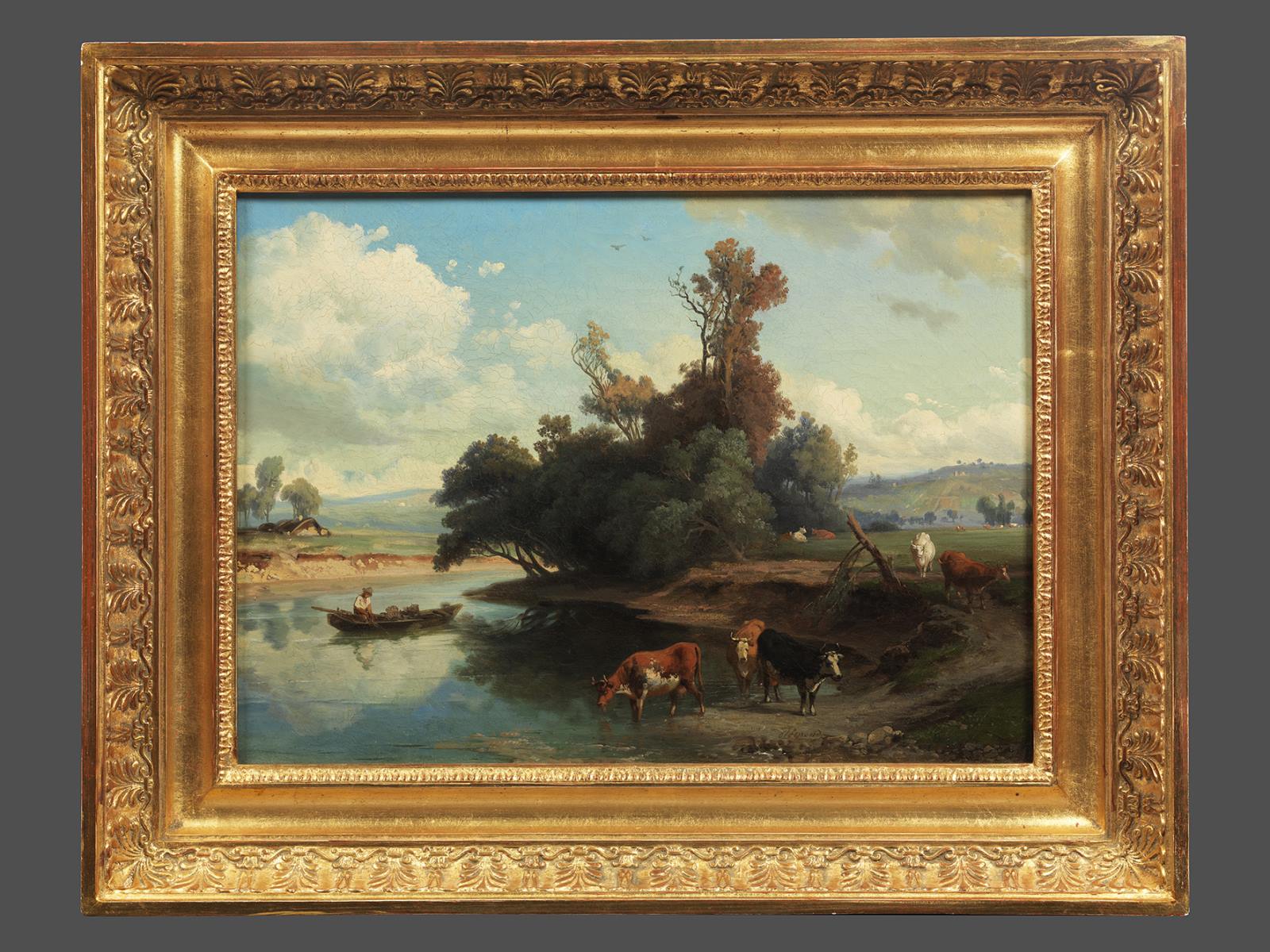 Les bords de la Seine près d'Asnières, Jean-Charles-Joseph Rémond