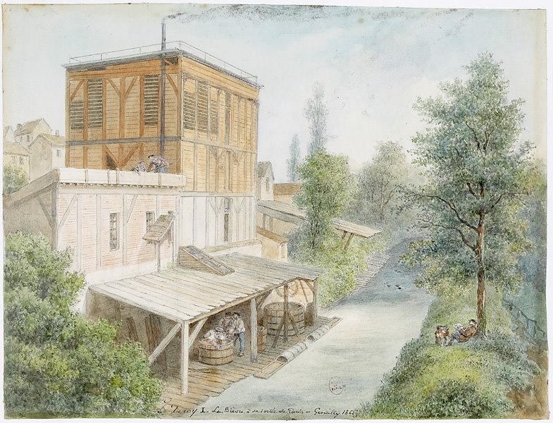 Lavoir sur la Bièvre à Gentilly, Isidore-Laurent Deroy, 1865