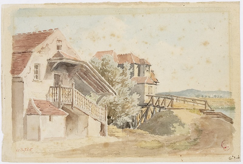 L'Ile de Saint Ouen 1822, Antoine-Louis Goblain, 1822