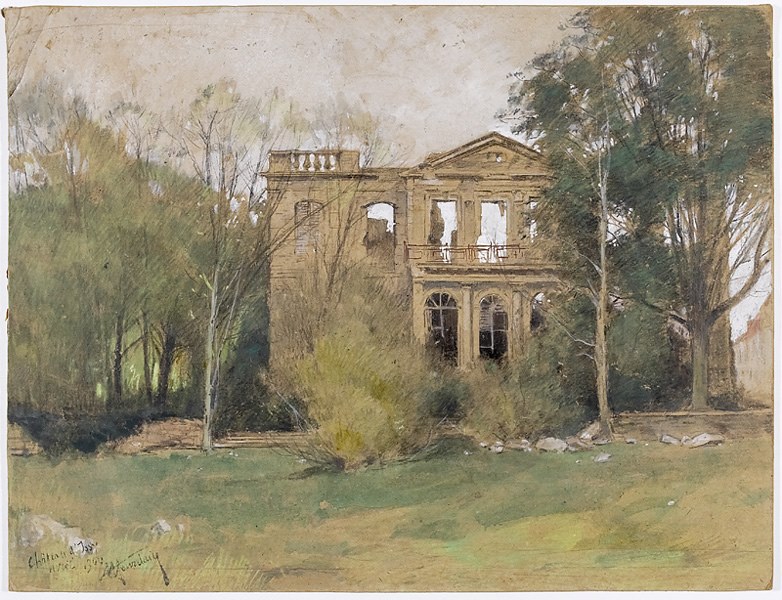Château d'Issy. Façade (Titre forgé), Henri Jourdain, 1904