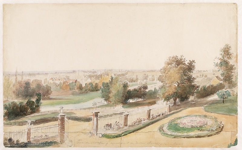 Le parc de Morsang, François-Edme Ricois, 1852